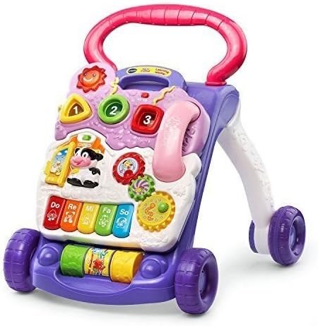 VTech Sit-to-Stand Learning Walker with Removable Toddler Play Panel, Lavender