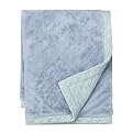 Home Faux Rabbit Fur Throw Blue