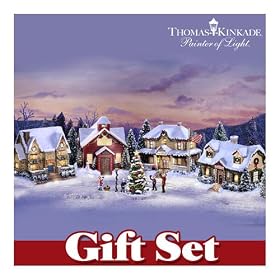 Thomas Kinkade Village Christmas: Town Square Gift Set by Hawthorne Village
