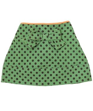 Dollies Green Spotty Skirt