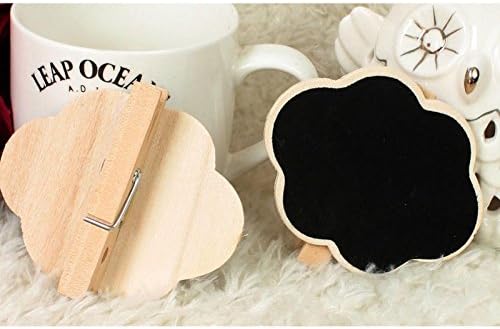 10 X Mini Chalkboard Wooden Peg Clip Wedding Party Cloud Shape Blackboard