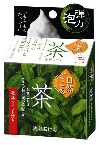 自然ごこち 茶 洗顔石けん