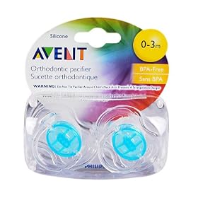 Philips AVENT BPA Free Translucent Pacifier, Colors May Vary