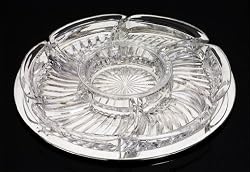 Godinger Lead Crystal Lazy Susan
