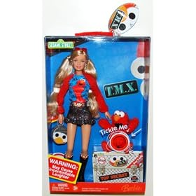 Sesame Street Barbie and Mini T.M.X. Tickle Me Elmo (1 Each) by Barbie