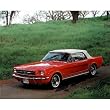 1965 Red Ford Mustang (Convertible) Photo Print Poster - 13x19