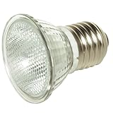 Satco S4625 120V 50-Watt MR16 Medium Base Light Bulb with FL 36 Beam Pattern with Lens