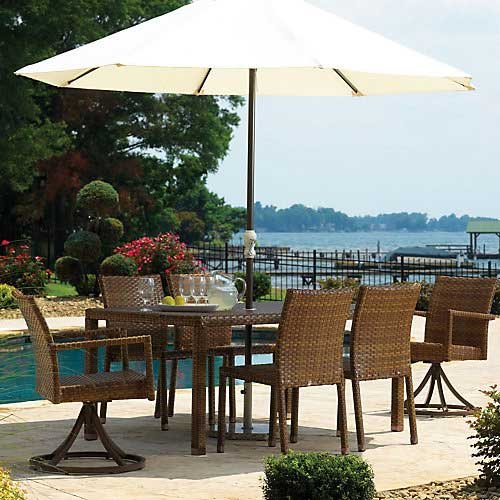 Panama Jack 7 PC St Barths Rectangular Dining Set (4 Side Chairs 2