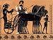 Wallmonkeys Peel and Stick Wall Decals - "departure of Iolas in a Chariot, Assisted by Athena, for the Games Given in Honor of Pelias" Print by Roulez after a Greek Vase Painting - Removable Graphic