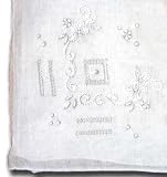 Handmade Deluxe Linen Handkerchief, Light Chinese Style Embroidery