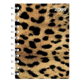 Go Stationery A5 2009 Diary week to view Leopard Skin