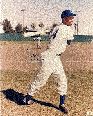 Autographed/Hand Signed Ernie Banks Chicago Cubs 8x10 Photo