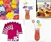 113 Pc LUAU PARTY Table DECOR/Hibiscus/Straws/Parasols/Swizzle Sticks/SUPPLIES/SUPPLY