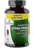 Member's Mark Ginkgo Biloba 120 mg Herbal Supplement - 350 Softgels Ginko Standardized Extract Herbal Supplement