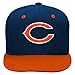 NFL Chicago Bears Youth Boys 8-20 Basic 2 Tone Flatbrim Snapback Cap, One Size, Deep Obsidian