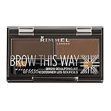 EAN 3607344535044 product image for Rimmel Brow This Way Sculpting Kit, Dark Brown, 0.04 Ounce | upcitemdb.com