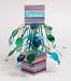 Retirement Stripes Centerpiece, Mini Foil Mini, w/Prt Base w/Att 1pc