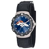 NFL Men's NFL-AGV-DEN-NFL Agent Series Denver Broncos Velcro Watch