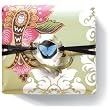 Butterfly Green - Grapefruit Fringe Studio Gypsy Wrapped Soap With Crystal