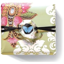 Butterfly Green - Grapefruit Fringe Studio Gypsy Wrapped Soap With Crystal