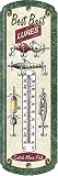 Fishing Lure Nostalgic Tin Thermometer
