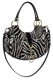 Alisa Black Zebra Diaper Bag