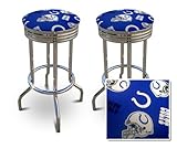 2 Indianapolis Colts NFL Football Themed Specialty / Custom Barstools Set