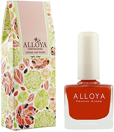 Alloya Natural Non Toxic Nail Polish, Water Based, Red Color (066)