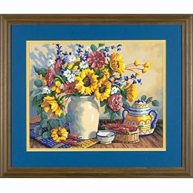 Sunflower Still Life PBN