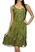 Sakkas Sudha Stonewash Embroidery Mid Length Adjustable Dress