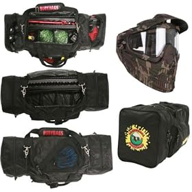 Click here to buy Paintball Body Bags Super Body Bag Gearbag With JT USA Flex 8 Thermal Paintball Goggles - Camo.