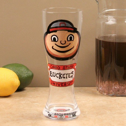 Ohio State Buckeyes Hand-Painted 22oz. Pilsner Glass