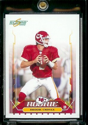 2006 Score Football Card # 382 Brodie Croyle (RC) Rookie Card - Kansas City Chiefs - NFL