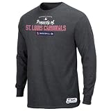 St. Louis Cardinals Authentic Collection Property Of Pro Carbon Heather Long Sleeve T-Shirt