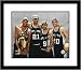 Bruce Bowen, Tim Duncan, Manu Ginobili and Tony Parker - 2007 San Antonio Spurs NBA Champs with Trophy - Framed 8x10 Photograph
