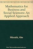 Mathematics for business and social sciences