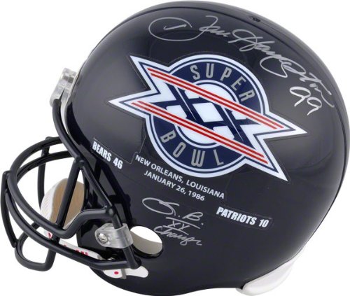 Mounted Memories Chicago Bears Dan Hampton Autographed Super Bowl XX Helmet