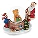 BestPysanky Santa Opening a Teddy Bear Gift Miniature Snow Globe