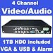 Click to Enlarge Image 51jrJh vbcL. SL75 CCTV Surveillance Video System 4 Channel DVR Cameras Complete System with 4 Color Sharp CCD IR Day/Night Indoor/Outdoor Security Audio Dome Cameras and 4x 60ft Siamese cables and Power Adapter Unit