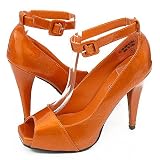 Bumper Lacy02 Pumps Orange 6.5 Orange