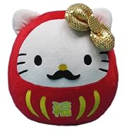 サンリオ ハローキティダルマぬいぐるみ 赤