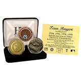 Texas Rangers 24Kt Gold And Infield Dirt 3 Coin Set