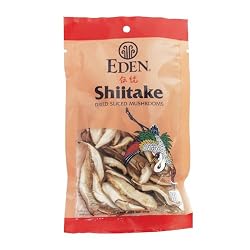 Eden Shiitake Mushrooms, Dried Sliced, 0.88-Ounce Packages (Pack of 3)