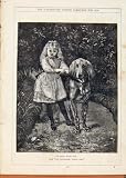 LONDON ALMANACK 1878 BIG DOG HE WONT HURT YOU & GIRL