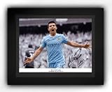 Sergio Aguero – Manchester City Autograph Signed And Framed Photo