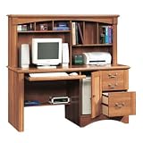 American Cherry Computer Desk w/ Hutch  File Cabinet Drawer