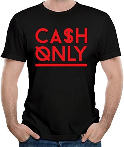 CASH ONLY 2015 Usa Crime Film Man T-shirts Short Sleeve