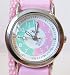 Girls Pink/Green Velcro Time Tutor/Teacher Watch