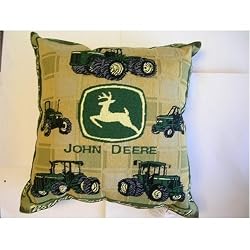 John Deere Tractor Tapestry Pillow