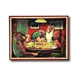 RAM Gameroom R168 Pub Sign - Poker Dogs with Cigars